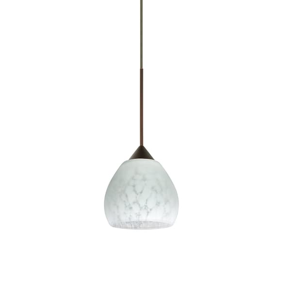 Besa Lighting Tay Tay Cord Pendant, Carrera, Bronze Finish, 1x5W LED 1XT-560519-LED-BR - main